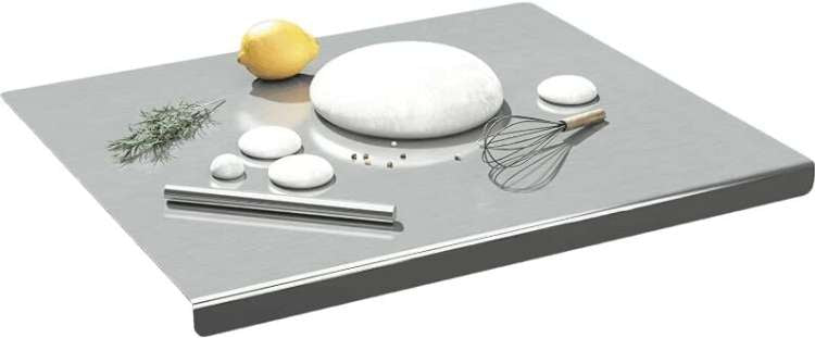 Stainless Steel Vegetable Cutting Board, Counter Top Chopping Board, Counter Top Kneading and Cutting Board