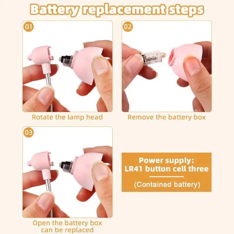 Mini Book Lamp, 360 Rotatable lamp With Clamp, Mini Clip On Study Desk Lamp, Flexible Bedside Table Lighting Lamp,  Home Portable Book Clip Lamp