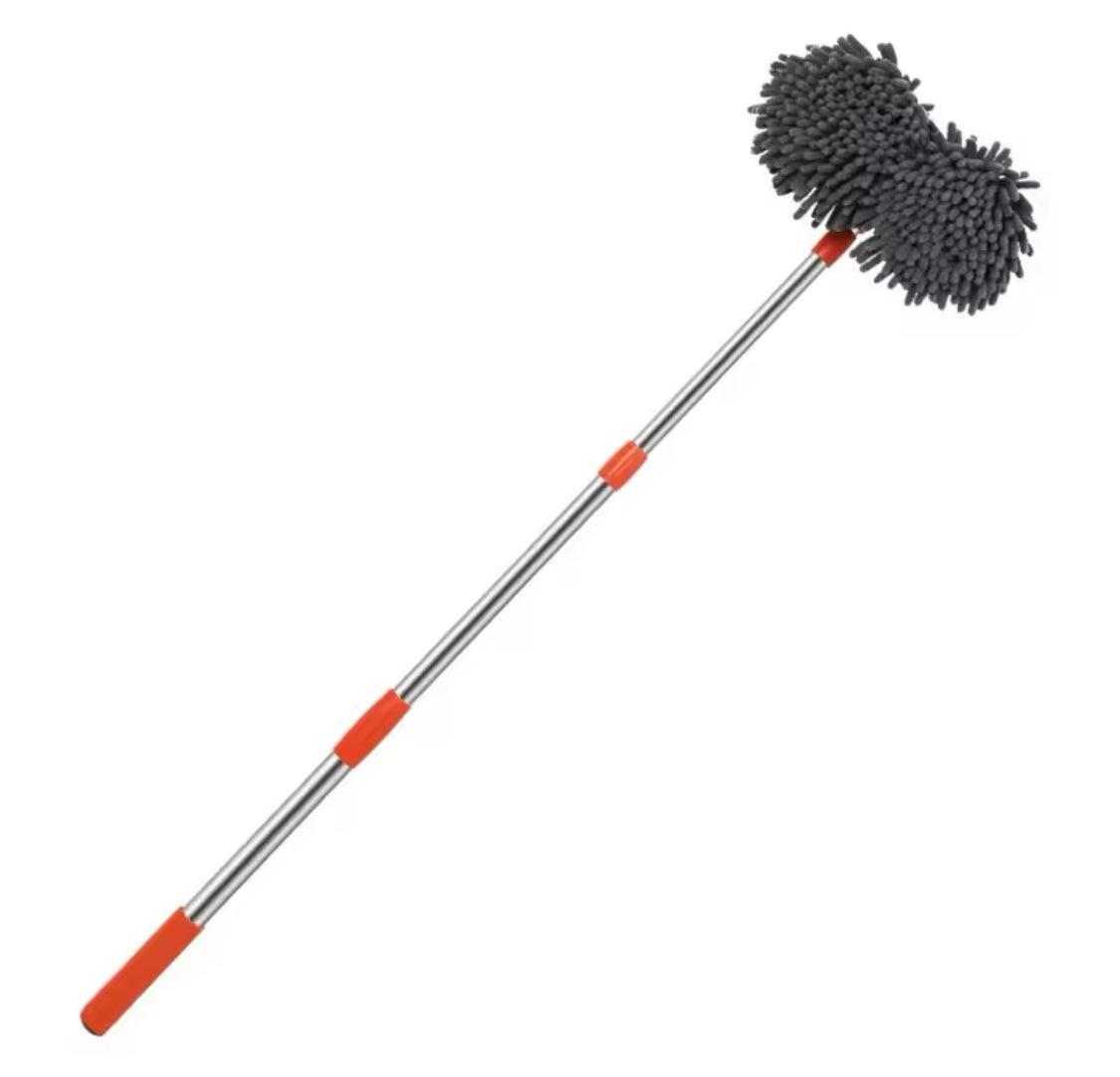 360° Rotation Car Washing Cleaning Brush, Long Handle  Car Wash Mop, Telescopic Microfiber Mop