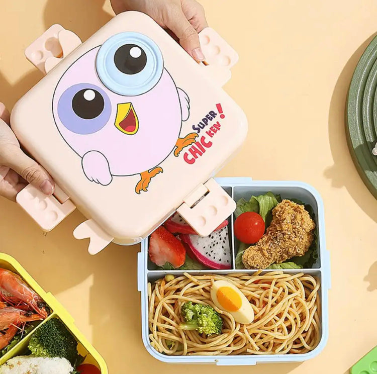 Carnival Bento Lunch Box, Double Layer Lunch Box, Leak Proof Bento Lunch Box