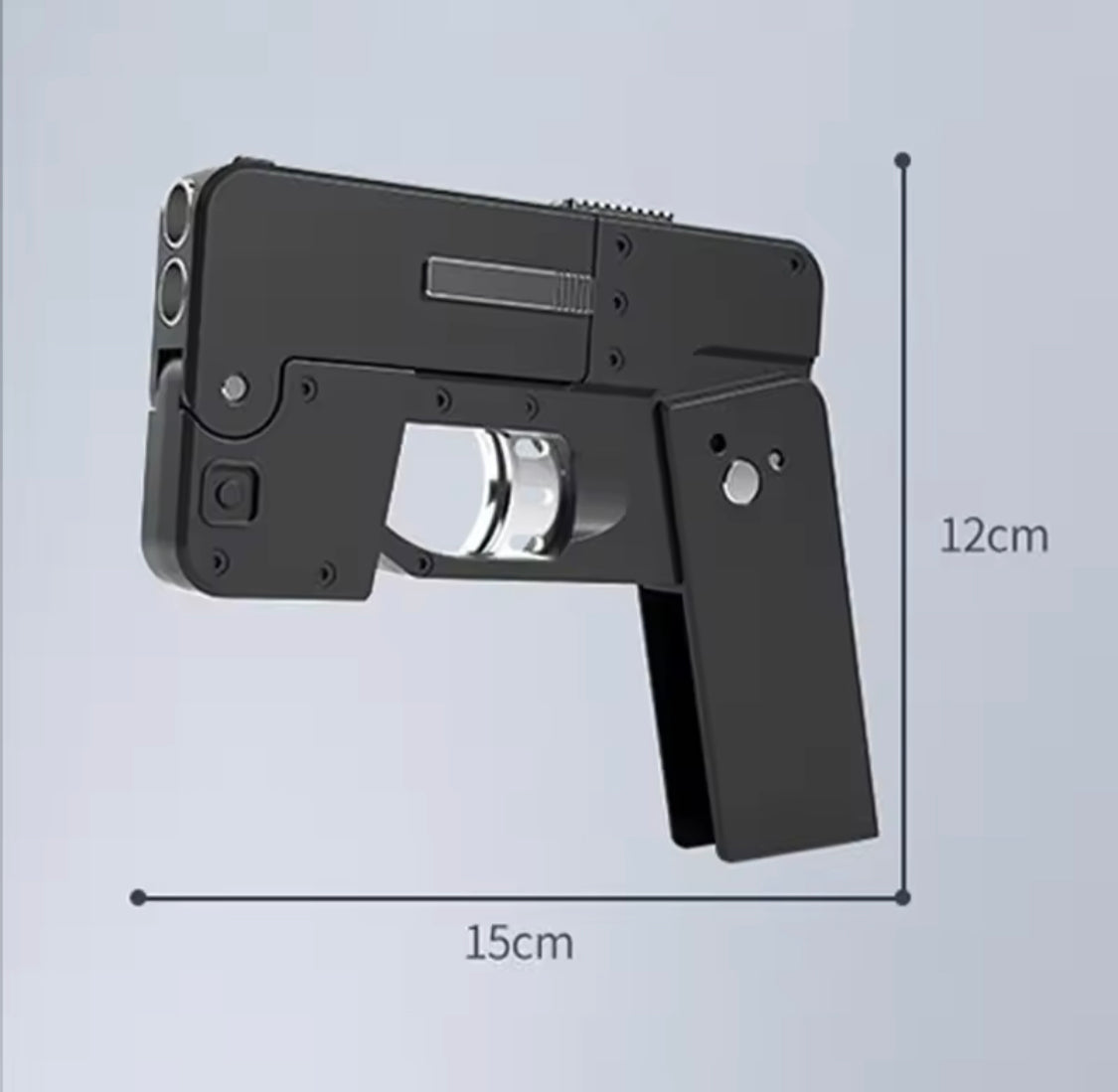 Folding Mobile Soft Bullet Gun Toy, Creative Mobile Phone Deformation Pistol Toy, Stress Relief Kids Pistol Toy, Creative Mobile Phone Bullet Gun