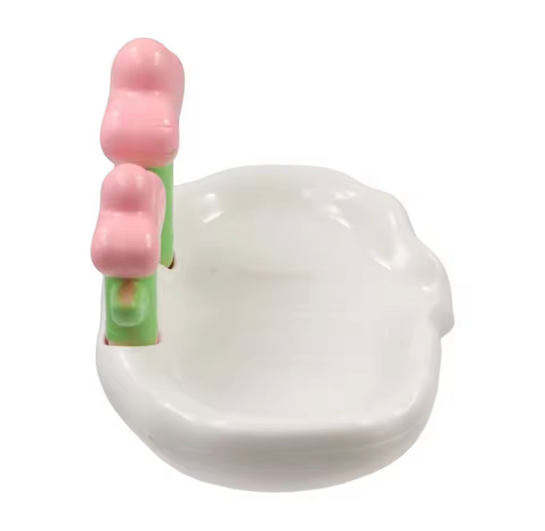 Tulip Shaped Floral Soap Box, Bathroom Decor Soap Holder With Drain Holes, Bathroom Kitchen Sink Countertop Soap Box