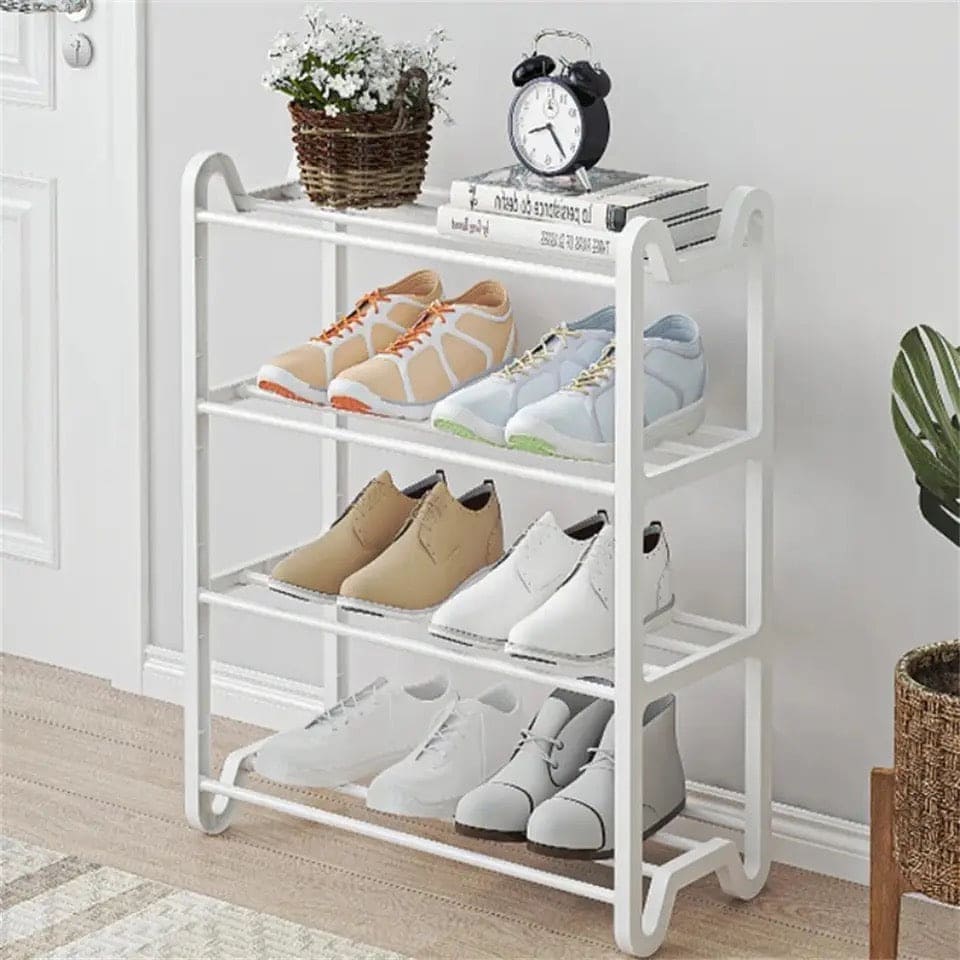 4 Layer Ola Shoe Rack, Multilayer Shoe Rack, Dormitory Door Simple Shoe Organizer, Student Shoe Rack Simple Shoe Holder, Expandable Adjustable Cabinet Shoe Cabinet