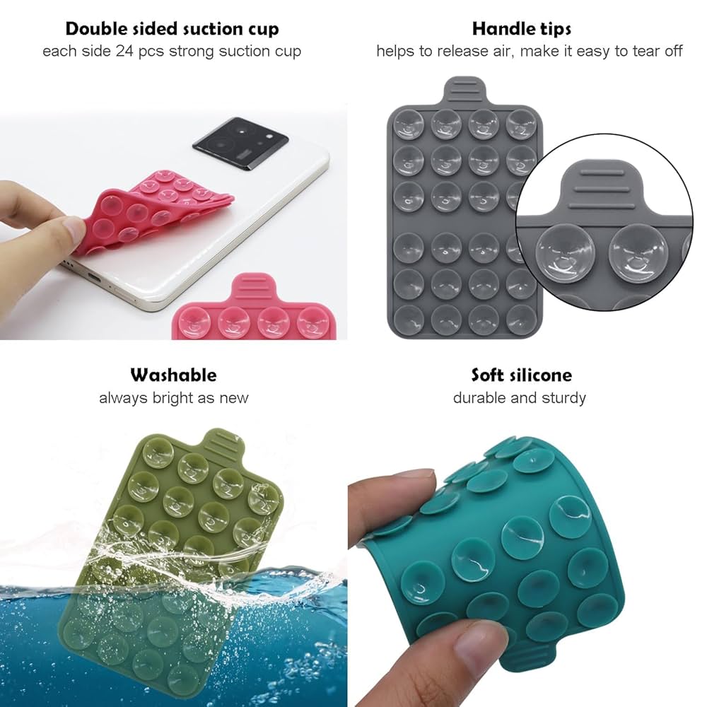 Silicone Suction Cup Phone Holder, Silicone Suction Pad For Mobile Phone, Mobile Phone Suction Cup, Anti Fall Silicone Suction Pad