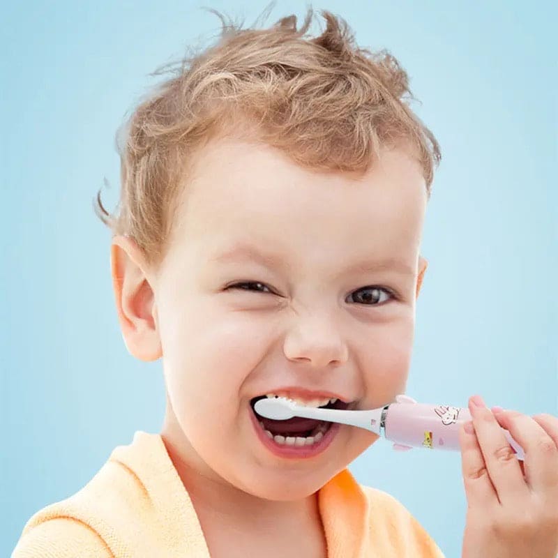 Children Electric Toothbrush, Cartoon Pattern Battery Powered Soft Brush, Rechargeable Toothbrush