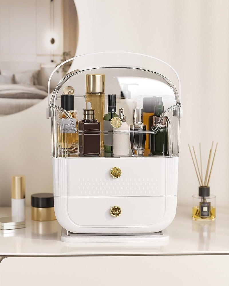 Drawer Type Dresser Shelf, Multifunctional Cosmetic Organizer, Dressing Table Makeup Organizer Shelf