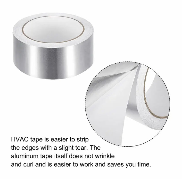 Heat Resistant Aluminium Foil Tape, Waterproof Adhesive Tape For Pipe Repair, Mould-proof Duct Tape Sticker Kitchen Bathroom Tool