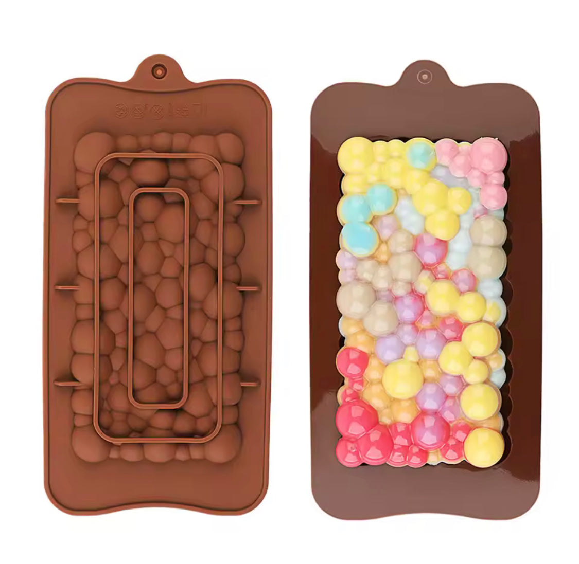 Silicone Candy Bubble Shaped Molds, Non Stick Chocolate Candy Mold, DIY Chocolate Silicone Molds