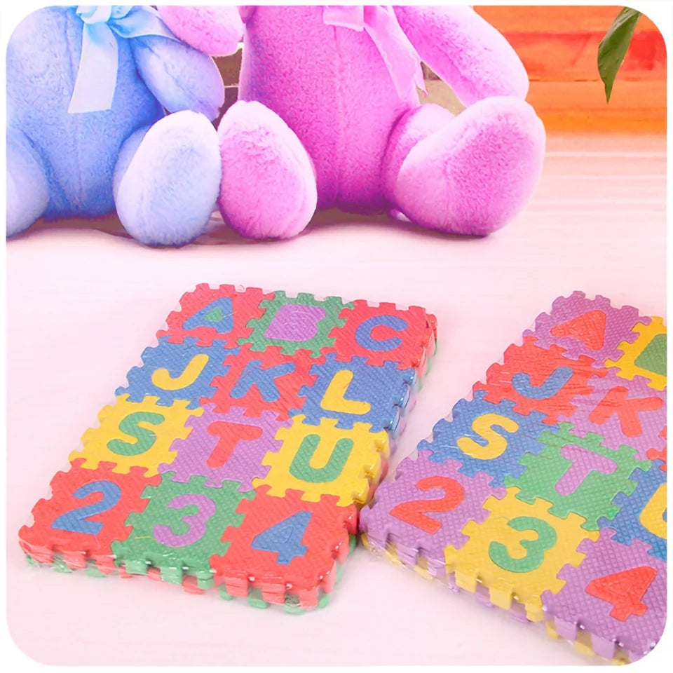 36pcs EVA Foam Alphabet, 3D Educational toys, Safety Puzzle for Kids Learning