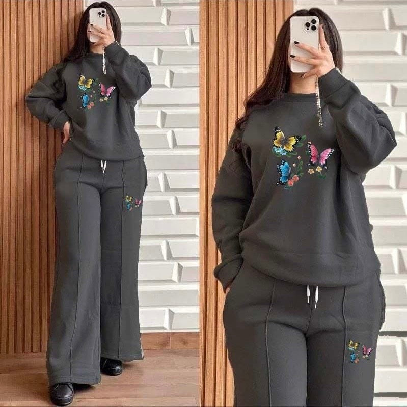 2pcs Baggy Style Women Winter Track Suit