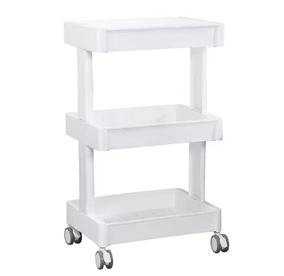 Three Layer Mobile Storage Rack, Multifunctional Storage Tool Cart, Multi Layer Sundries Storage Organizer, Movable Snack Storage Rack