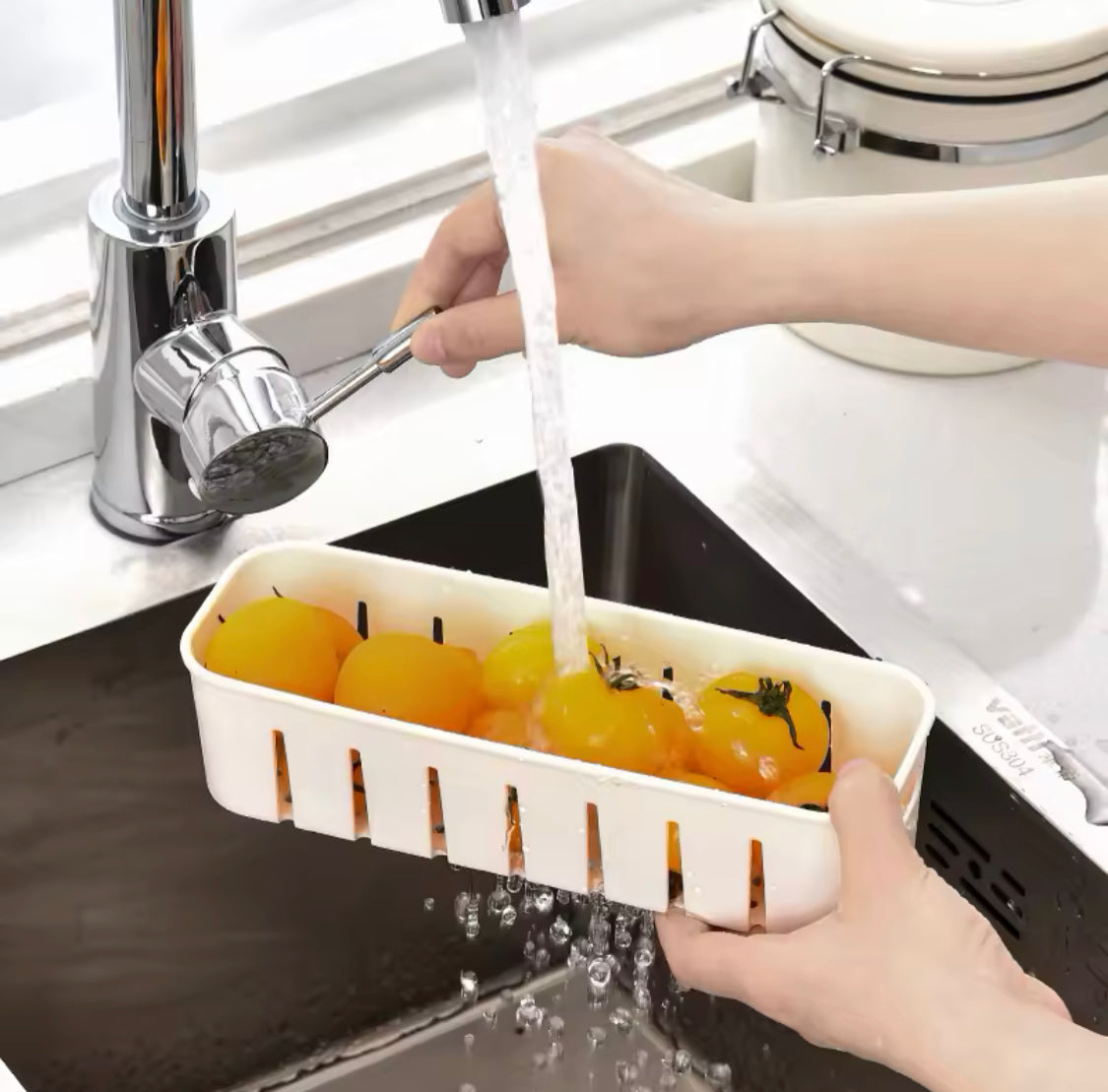 4 Grid Refrigerator Storage Box, Separate Refrigerator Storage Basket, Portable Vegetable Fruit Container