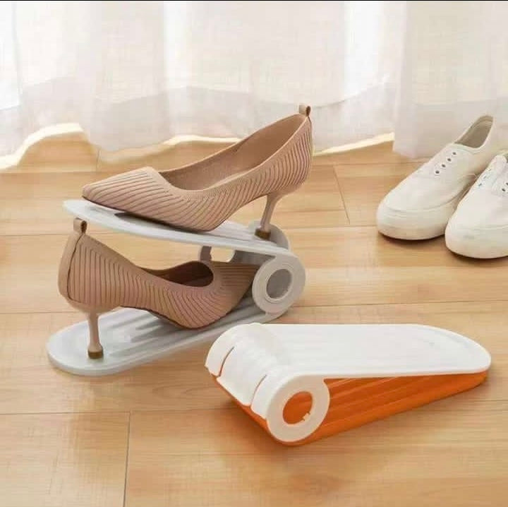 Shoe Organizer Wardrobe Stracker , Footwear Support Slot Holder, Space ...