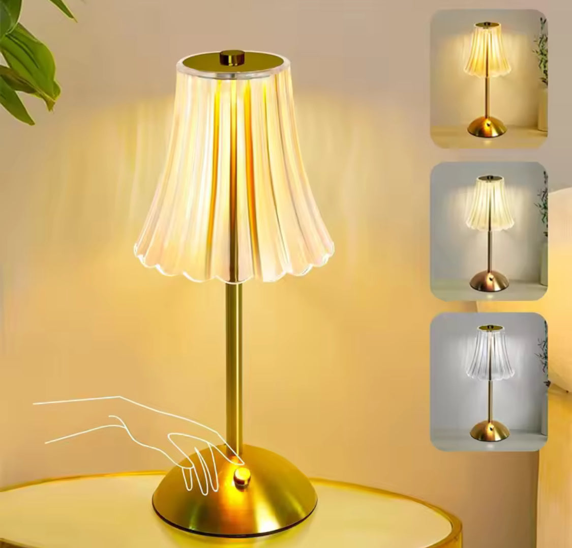 Luxury Elegant Desk Lamp, Desktop Decor Table Lamp, LED Touch Sensor Lamp, Wireless Reading Lamp