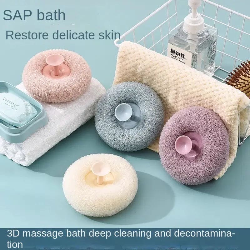 Shower Massage Ball, Handheld Bath Sponge Ball, Exfoliating Puff Body Cleaner, Body Loofah Sponge, Lazy Bath Foam Sponge, Rub Bath Mud Sponge, Towel Bath Back Brush
