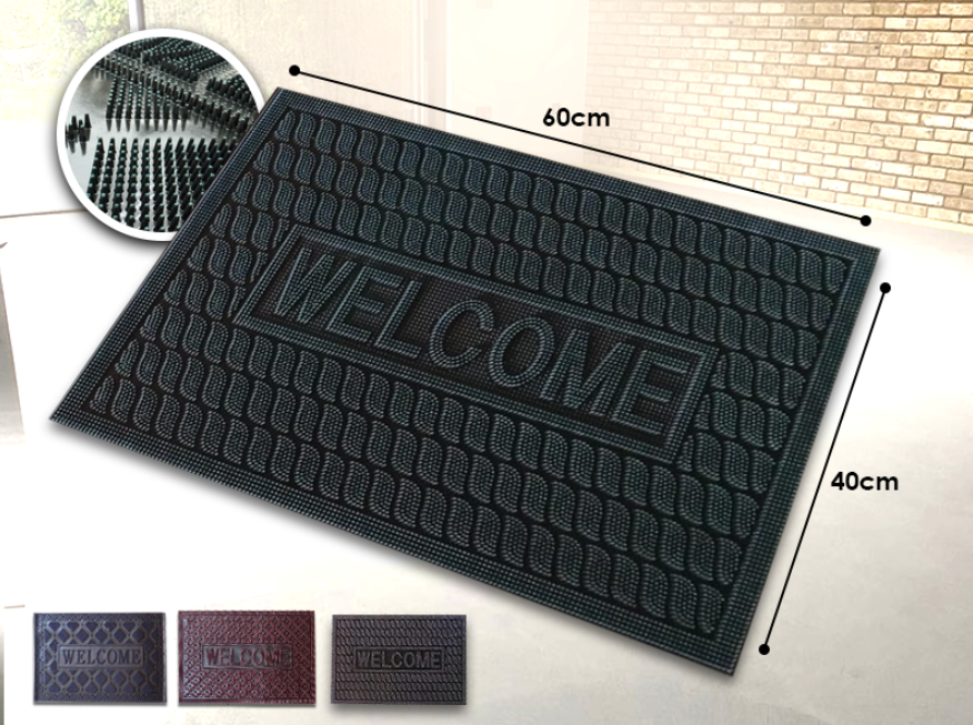 Anti Slip Welcome Doormat, Indoor And Outdoor Washable Floor Mat, Footprints Welcome Mat, Anti Slip Outdoor Entrance Mat