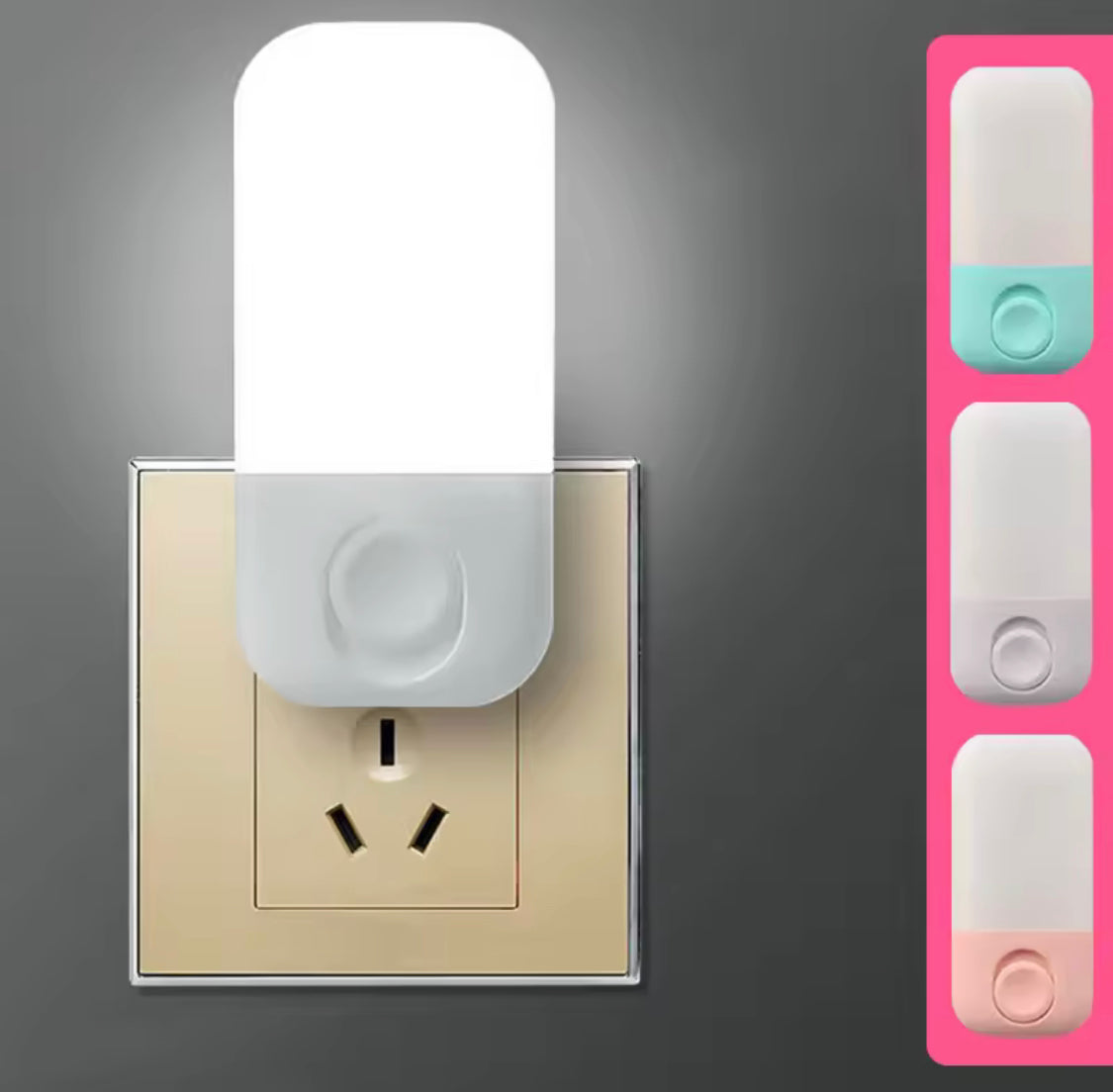 Cute Mini LED Night Light, Baby Nursing Eye Sleep Light, Bedroom