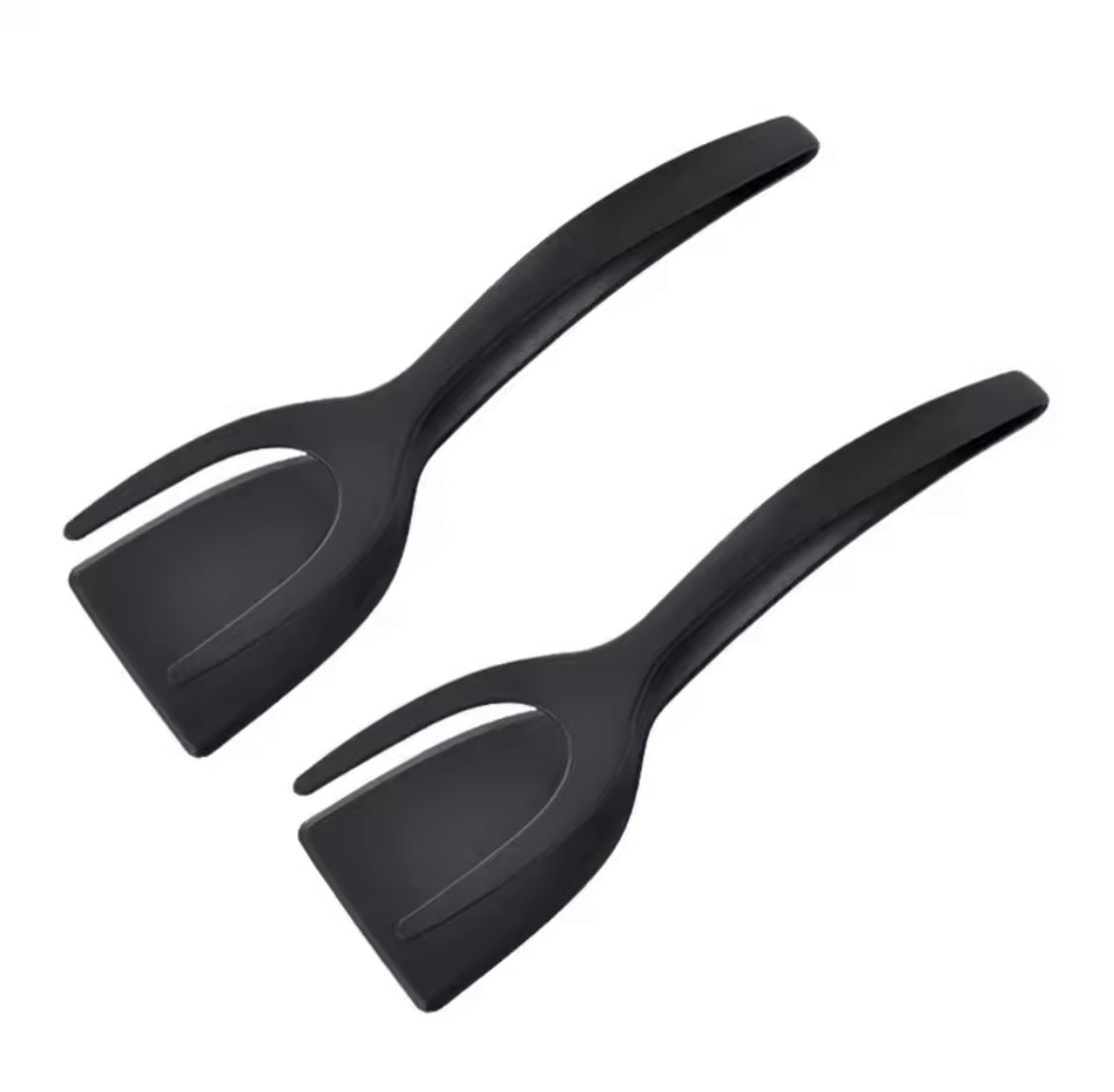 Egg Flipper Spatula, Silicone Cooking Spatula, 2 in 1 Grip Flip Tong, Silicone Steak Tongs, Omelette Turners, Pancake Bread Clamp