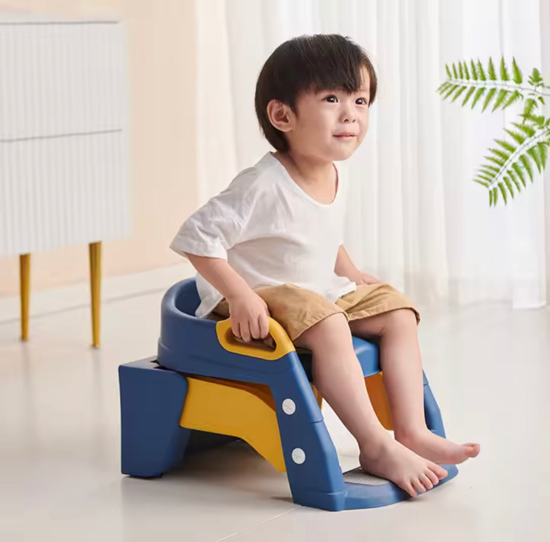 Upgraded Portable Toilet Seat, Foldable Toilet Training Seat, Portable 2 in 1 Step Toilet Seat