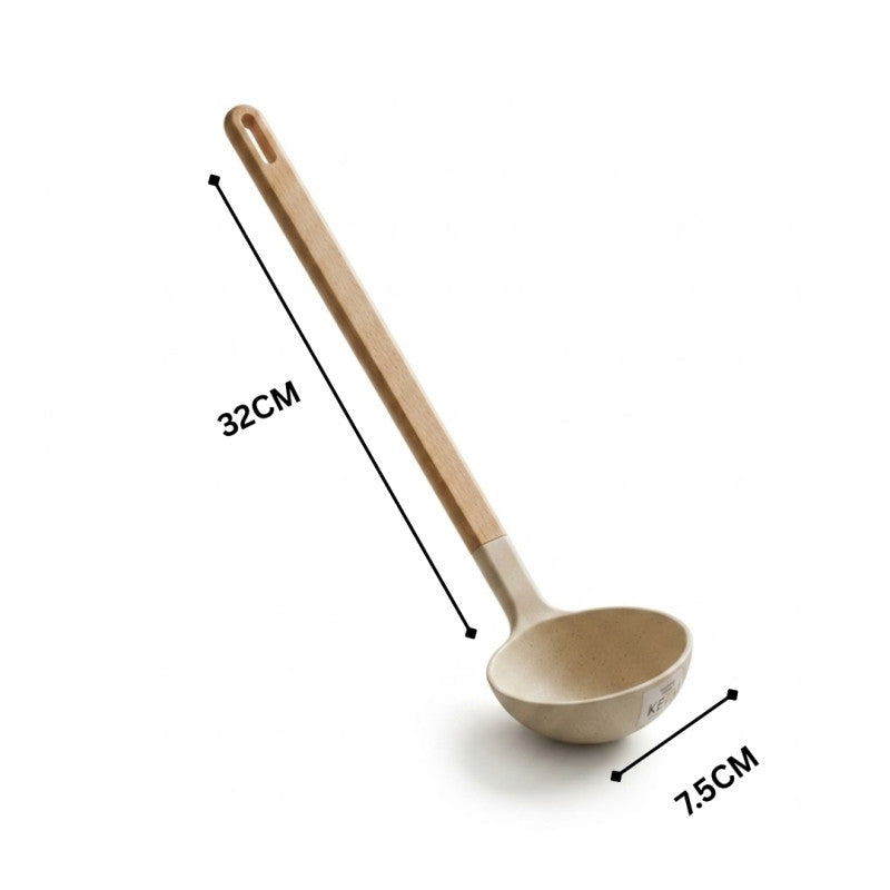 Non Stick Spoon With Wooden Handle, Multifunctional Soup Spoon, Kitchen Table wear Accessories