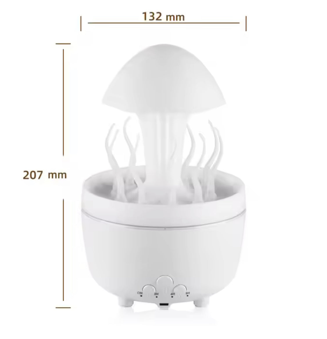 Rotating Raindrop Jellyfish Humidifier, Humidifier With Raindrops Mist, Aromatherapy Swing Jellyfish Humidifier