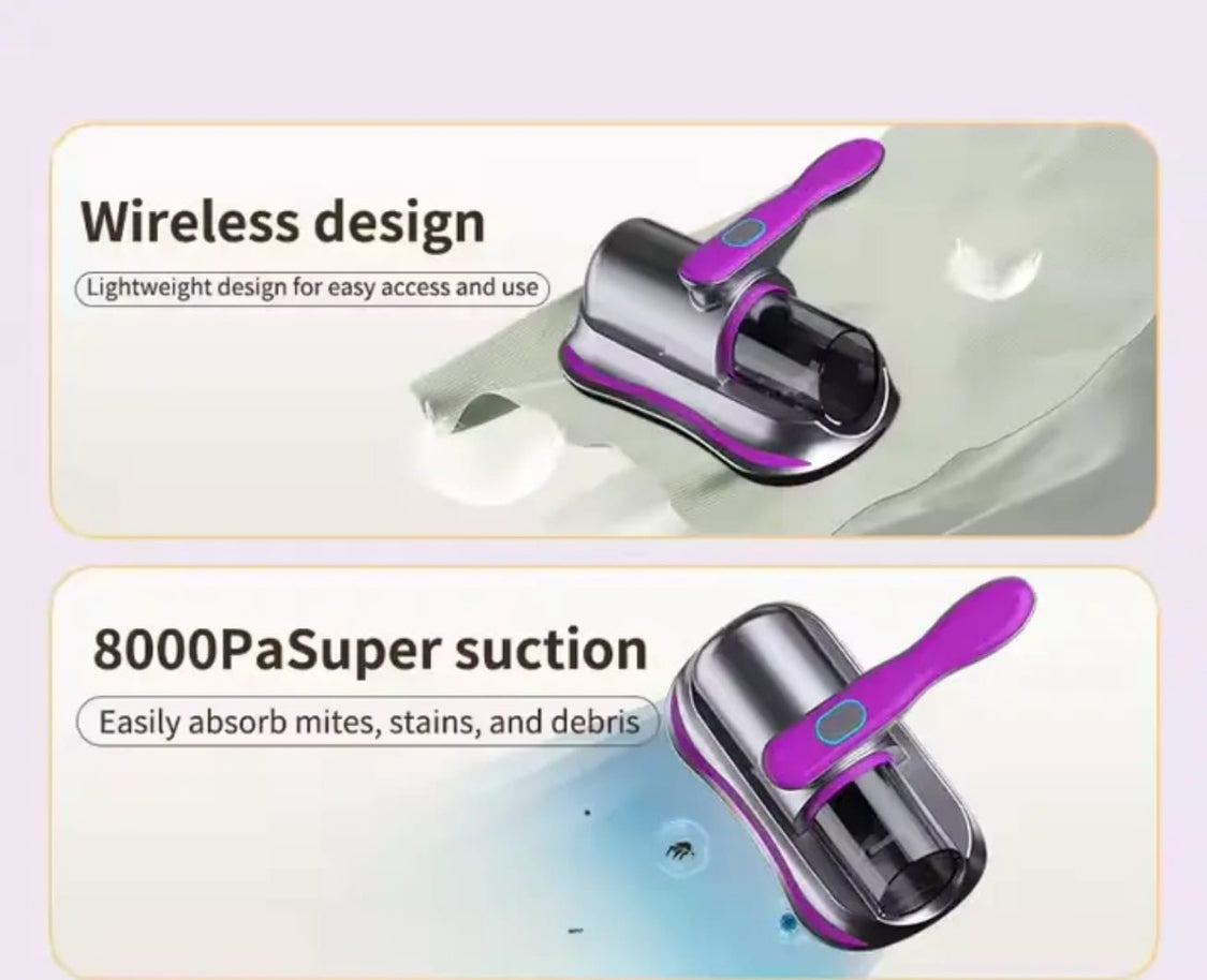 1pc Household Vacuum Cleaner, Deep Clean Ray, Dust & Mite Eliminator, UV Deep Cleaner Machine