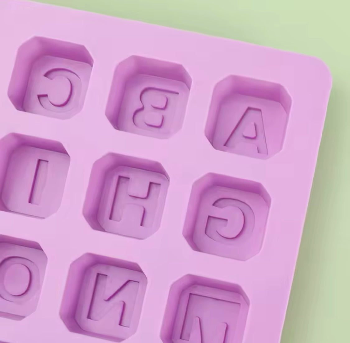 Silicone Alphabet Letters Shape Chocolate Mold, Chocolate Ice Cube Candy Maker Tray, Non Stick Cake Decoration Mold, Mini Alphabet Letters Shape Mold