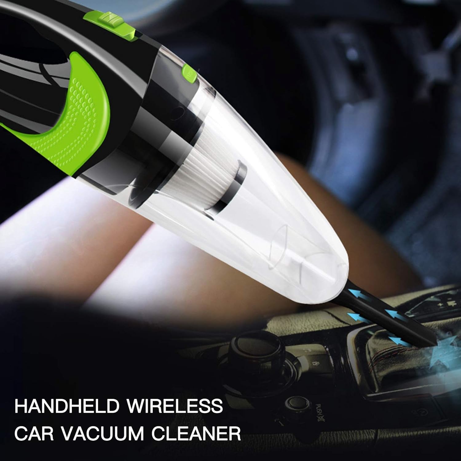 Portable Handheld Vacuum Cleaner, Handheld Wireless Car Vacuum Cleaner, Car and Home Vacuum Cleaner, Mini Wireless Vacuum Cleaner, USB Charging Car Cleaner