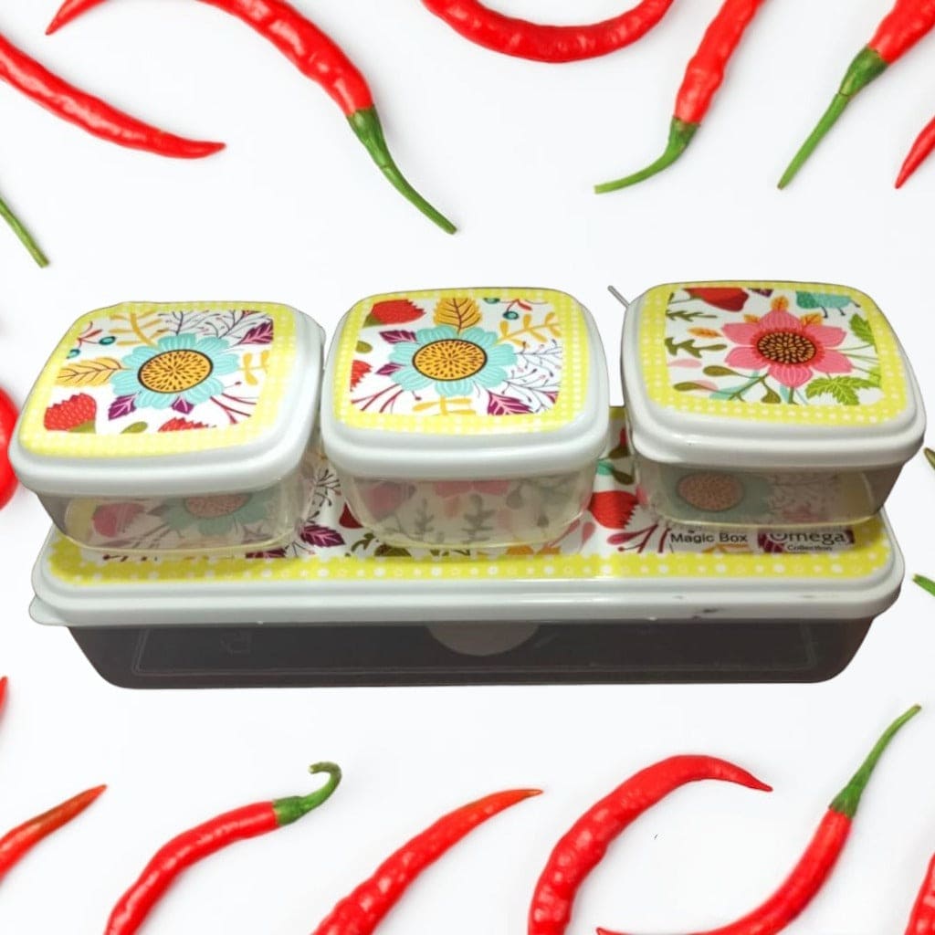 Set Of 4 Magic Fridge Box, Food Storage Container with Lid for Refrigerator, Multipurpose Food Fridge Keeper, Food Storage Box