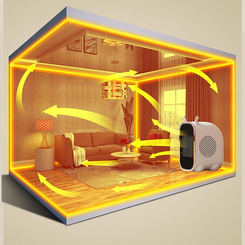 Portable Electric Desk Heater, Room Tabletop Mini Heater, Dragon Shape Mini Heater