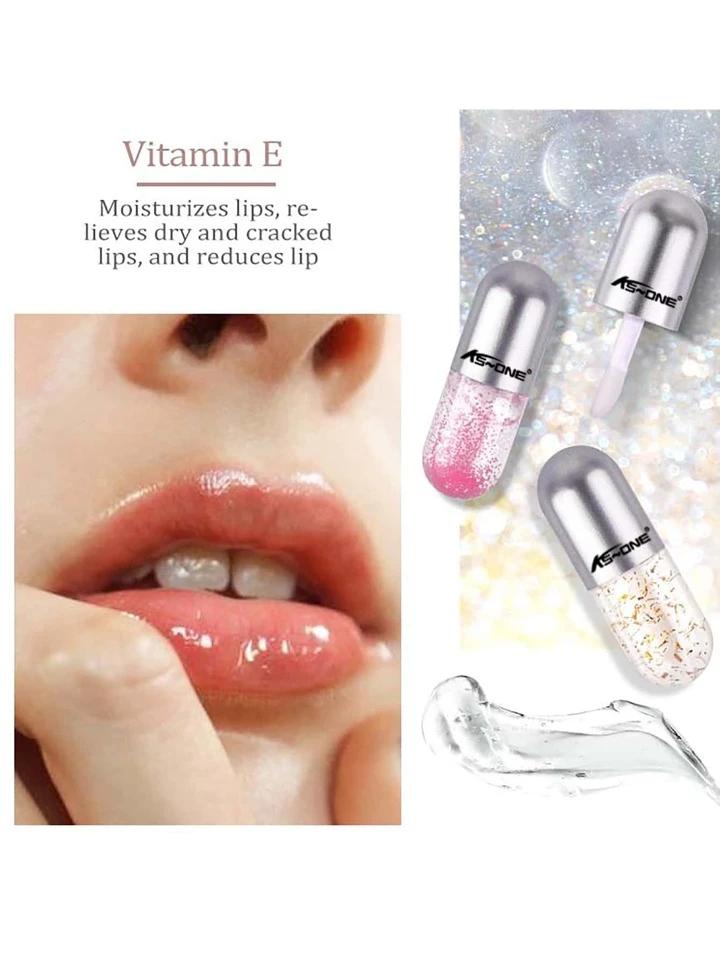 3pcs Moisturizing Lip Oil, Lip Gloss Scrub Fade Lips, Oil Shinny Clear Liquid Lip Gloss