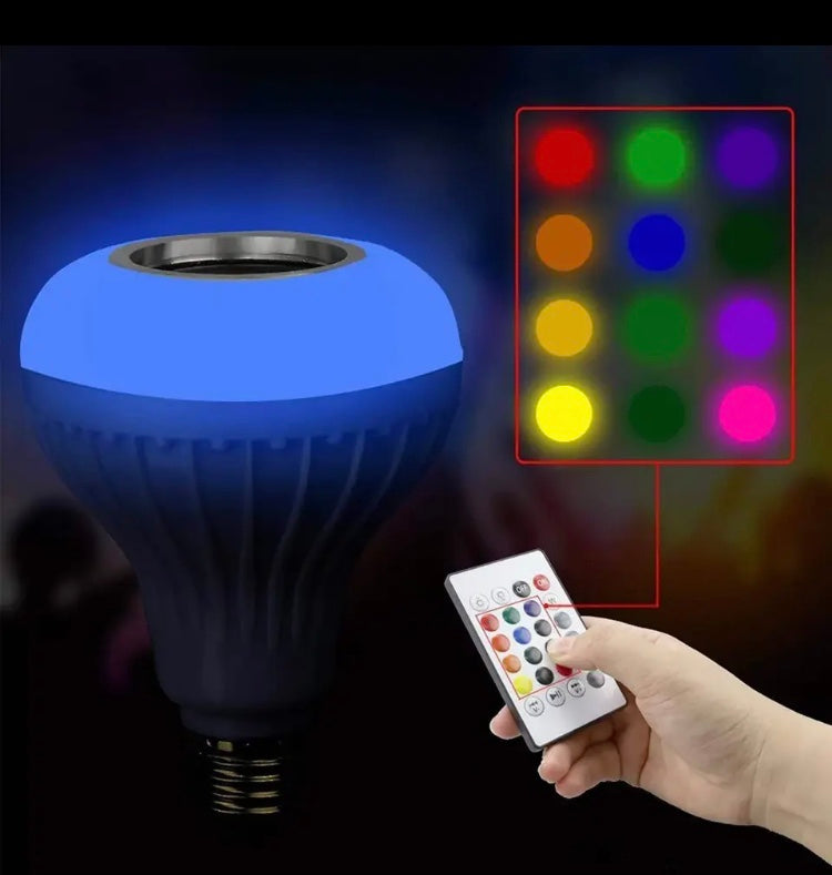 New Multi Colour Bluetooth Socket Bulb, Led Remote Control Blub, Colourful Music Bulb For Home party