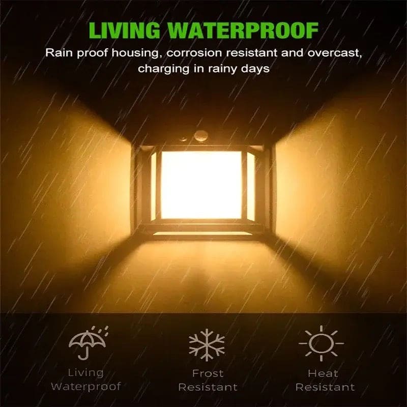 Outdoor Solar Lamp, Solar Tungsten Filament Lamp, Waterproof Intelligent Induction Lantern, Wireless Dusk to Dawn Porch Light, Outdoor Wall Light with Motion Sensor, Courtyard Garden Villa Lighting Night Light, Sunlight Prowered Motion Sensor Lamp