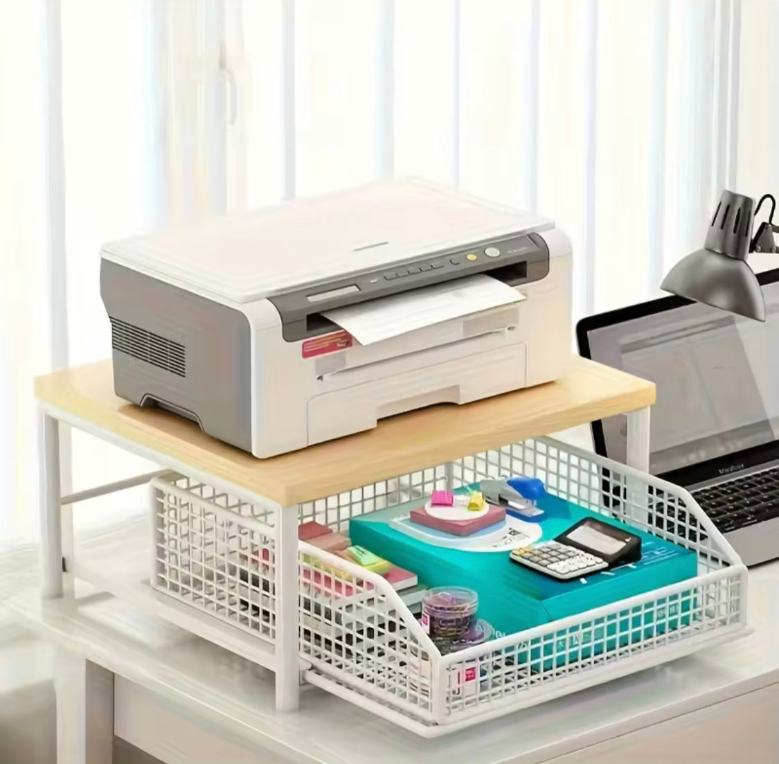 Countertop Pull Out Sliding Drawer Basket, Sliding Kitchen Counter Organizer, Kitchen Appliances And Spice Storage Rack