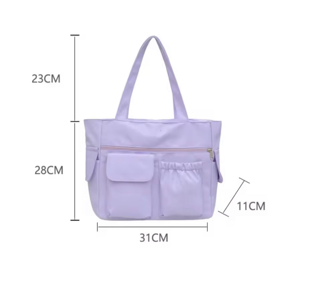 Nylon Canvas Tote Bag, Women Office Shoulder Bag, Fashionable Handbag For Travel