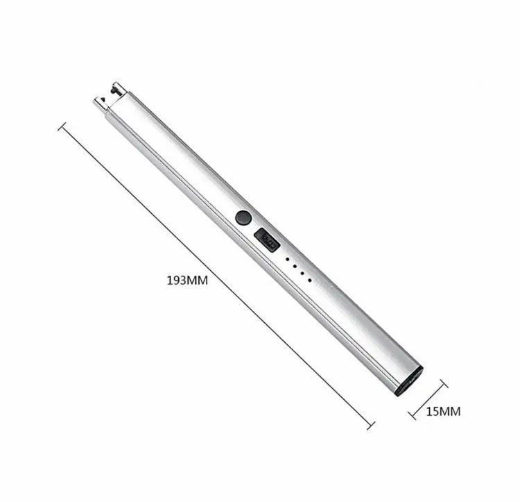 Pen Style USB Lighter, Portable Wind Proof Arc Plasma Electric Lighter, LED Display Kitchen Lighter