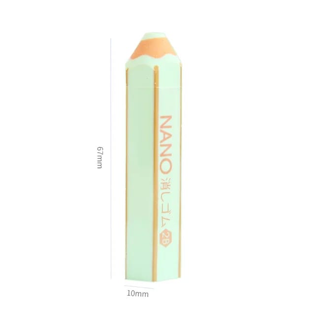 Kawaii Pencil Shape Rubber, Pense shape eraser, Colorful Cartoon Pencil Shape Eraser
