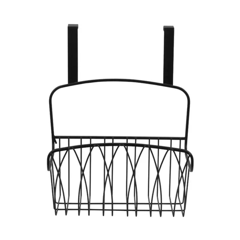 Spectrum Storage Basket, Mech Black Steel Wire Basket, Sink Organization for Kitchen and Bathroom, Diversified Twist Cabinet Door Basket, Multifunctional Wire Storage Rack