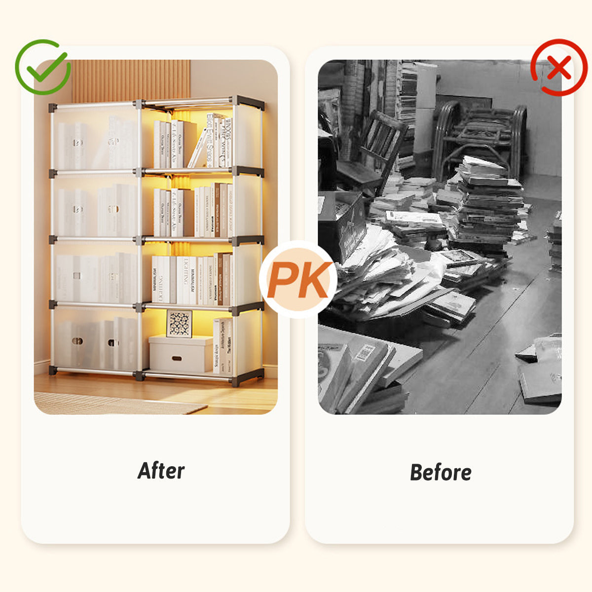 Multiayer Dustproof Cabinet Storage Shelf, Plastic Book Cabinet Organizer, Multipurpose Storage Rack, Portable Wardrobe Cabinet, Clothes Storage Organizer, No Installation Storage Cabinet