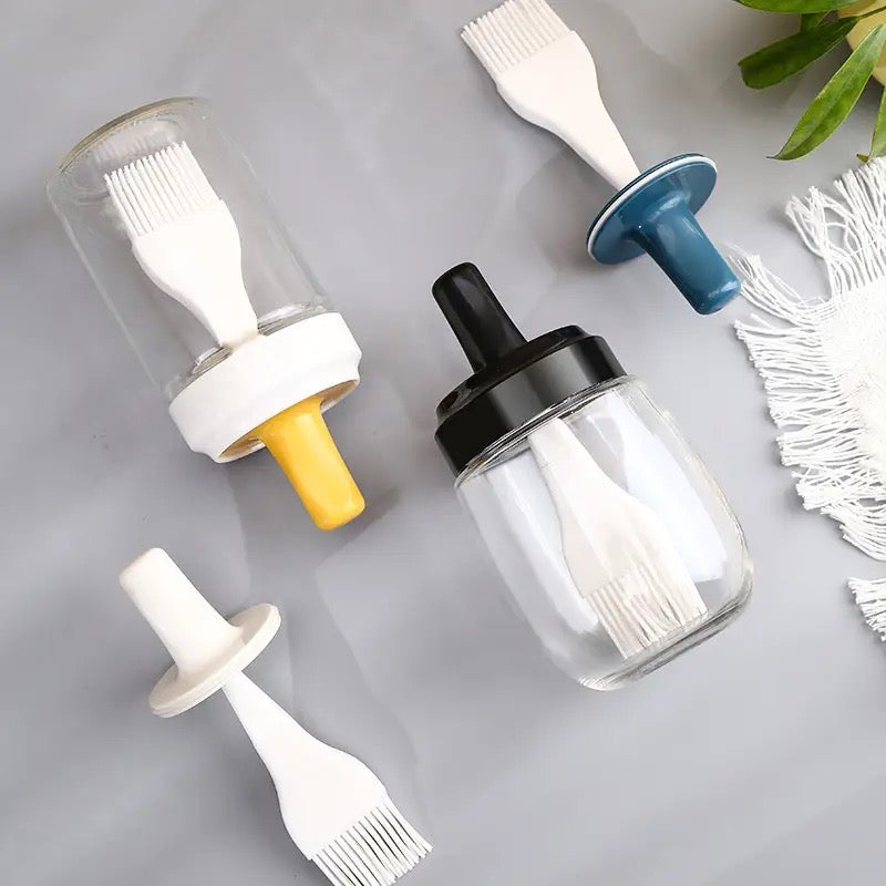 Food Grade Oil Brush Bottle, Oil Pot, Baking Brush, BBQ Grilling Accessories