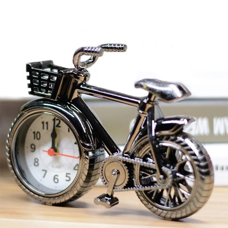 Retro Bicycle Alarm Clock, Classic Desktop Alarm Clock, Creative Bedroom Alarm Clock