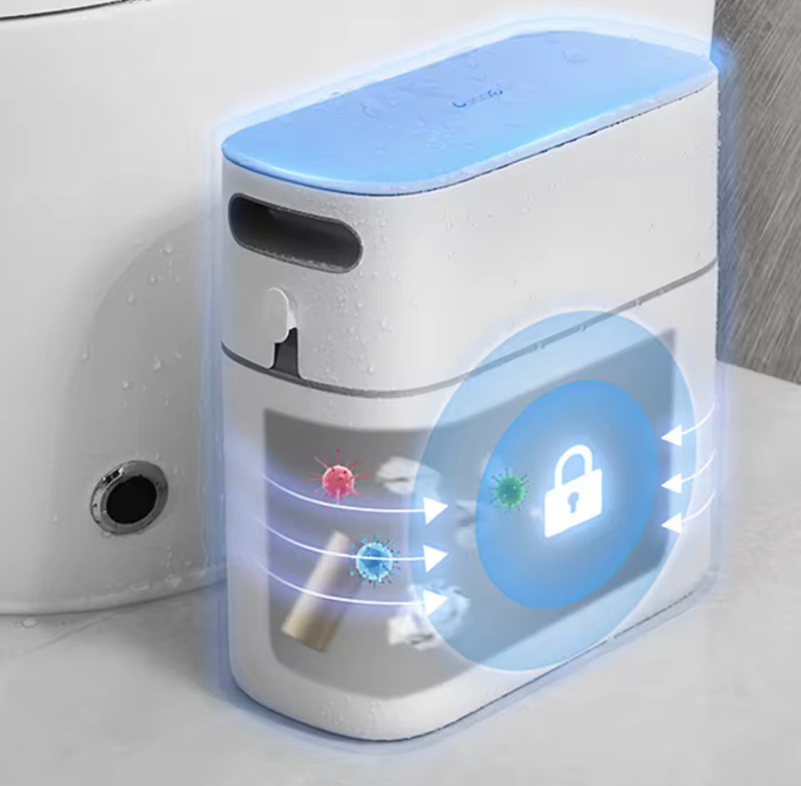 8L Smart Automatic Waste Bin, Smart Space Saving Kitchen Bin, Slim Automatic Trash Bin, Multi Purpose Smart Dustbin, Space Saving Kitchen Bin