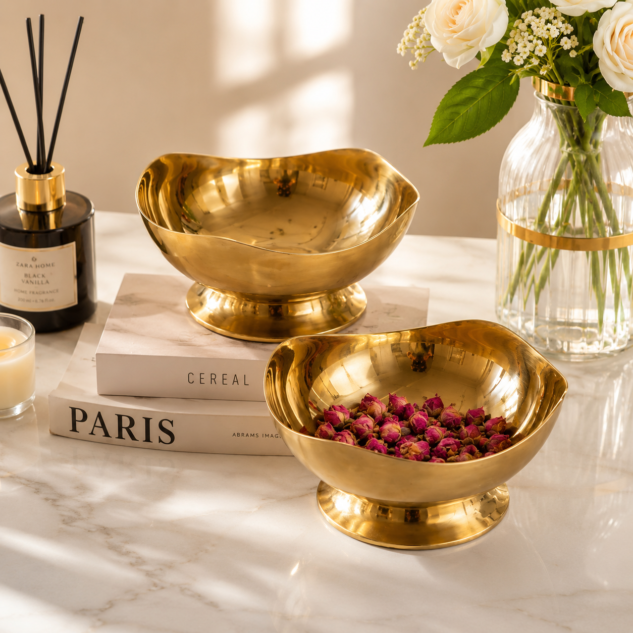 Stainless Steel Dessert Bowl, Decorative Ice Cream Serving Bowl with Pedestal Base, Elegant Gold Snack Bowl, Fancy Dessert Cup Bowl