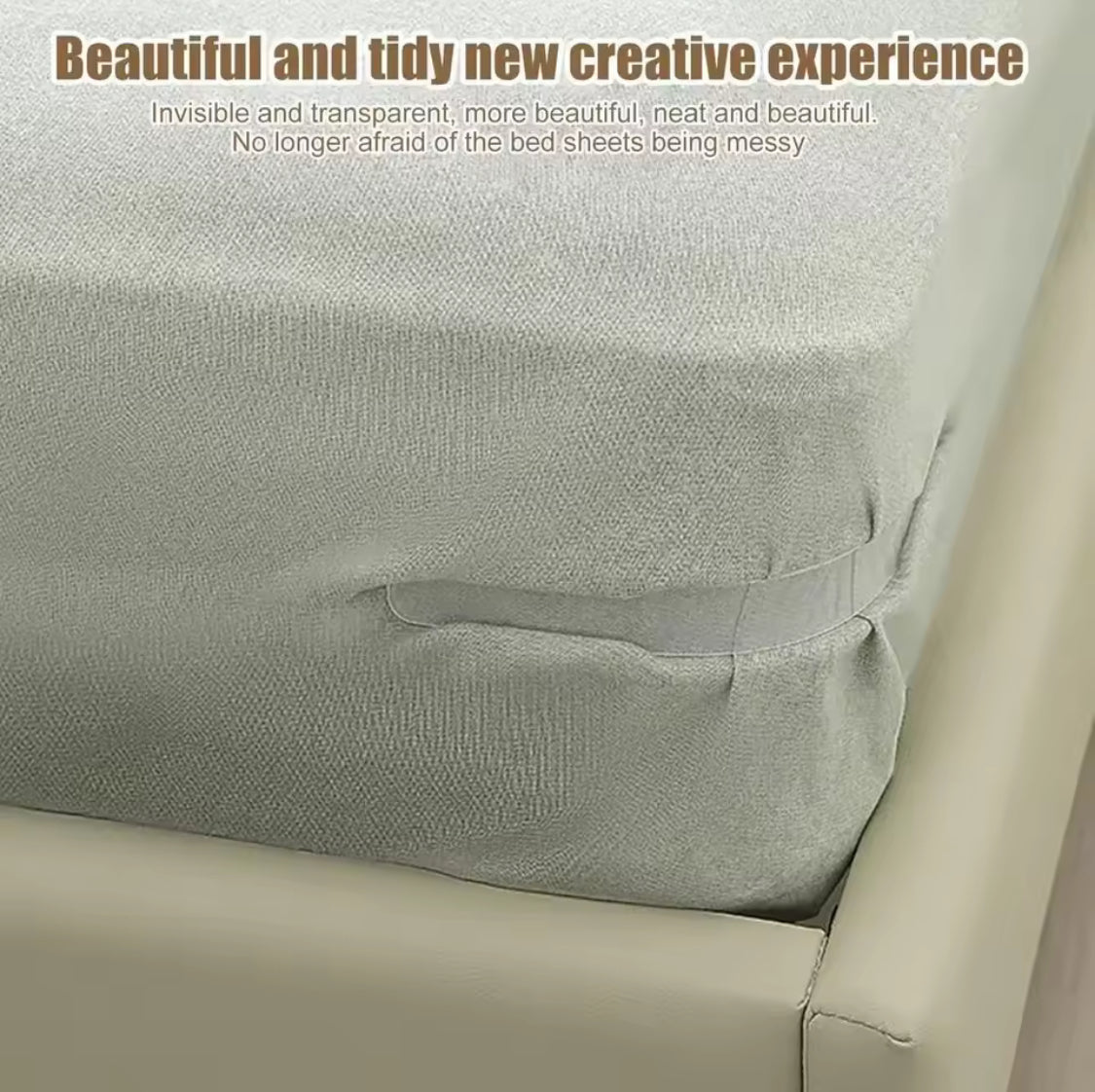 4 Pcs Heavy Duty Bed Sheet Corner Clips, Durable Grippers For Bed Sheet, Non Slip Bed Sheet Corner Protectors, Bed Sheet Corner Tightening Clip