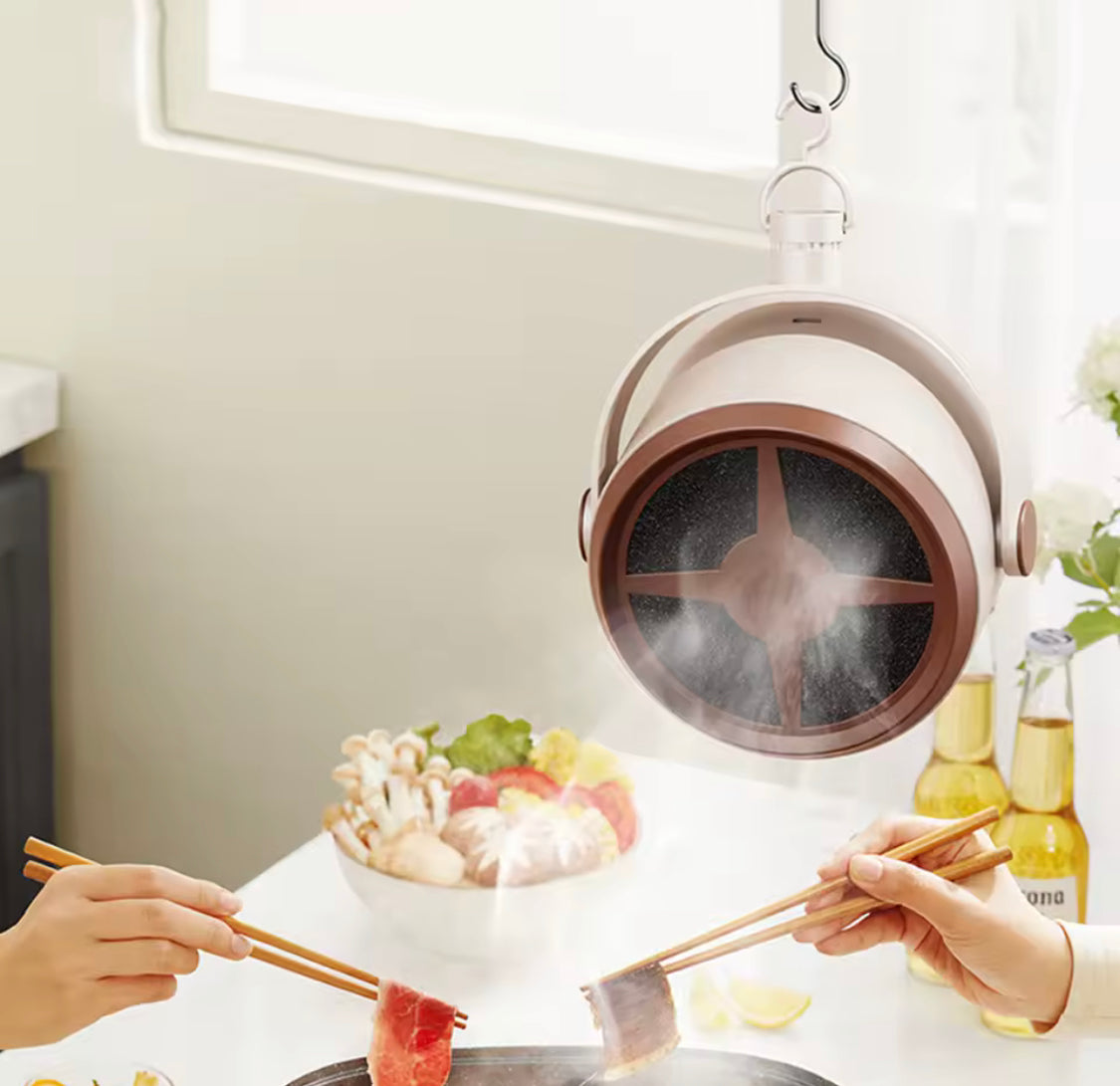 Rechargeable Kitchen Exhaust Fan with Adjustable Angle, Portable Desktop Exhaust Fan, Mini Kitchen Exhaust Fan