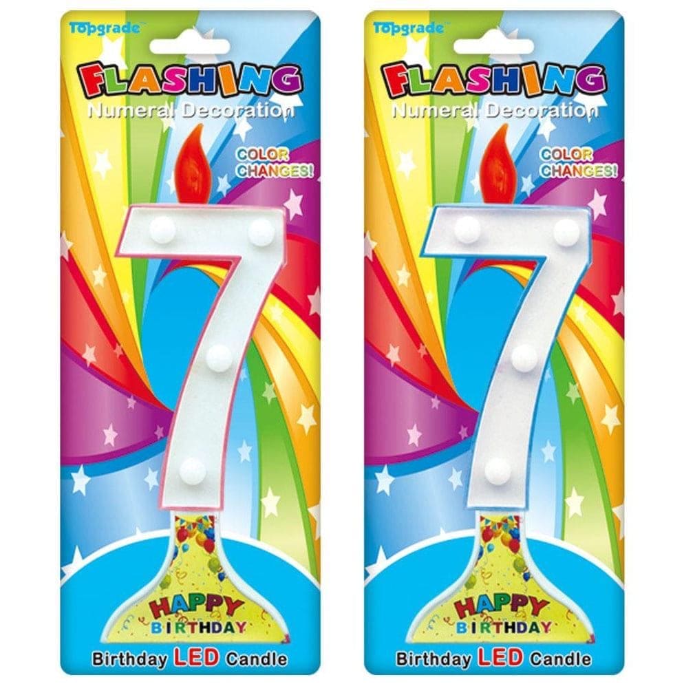 Birthday Flashing Candles, LED Birthday Candles, Numerical Cake Decorations Candles, Colorful Cake Topper Numbering Candles, Multicolor Flashing Cake Candles