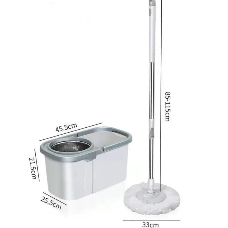 Rectangular Automatic Spin Mop, Hand Free Floor Cleaning Microfiber Mop, Magic Rotating Mop With Bucket, Manual Washing Dual Drive Rotating Mop, Dust Removal Mop Home Kitchen Bathroom Floor Cleaning Mop