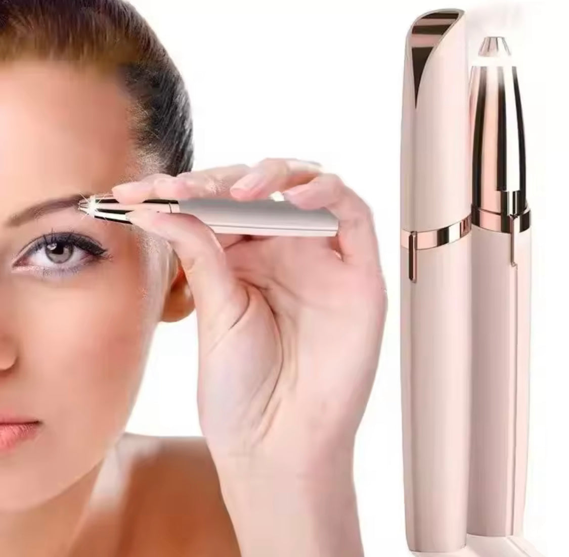 Rechargeable Eyebrow Trimmer, Makeup Painless Eyebrow Epilator, Portable Eyebrow Shaper