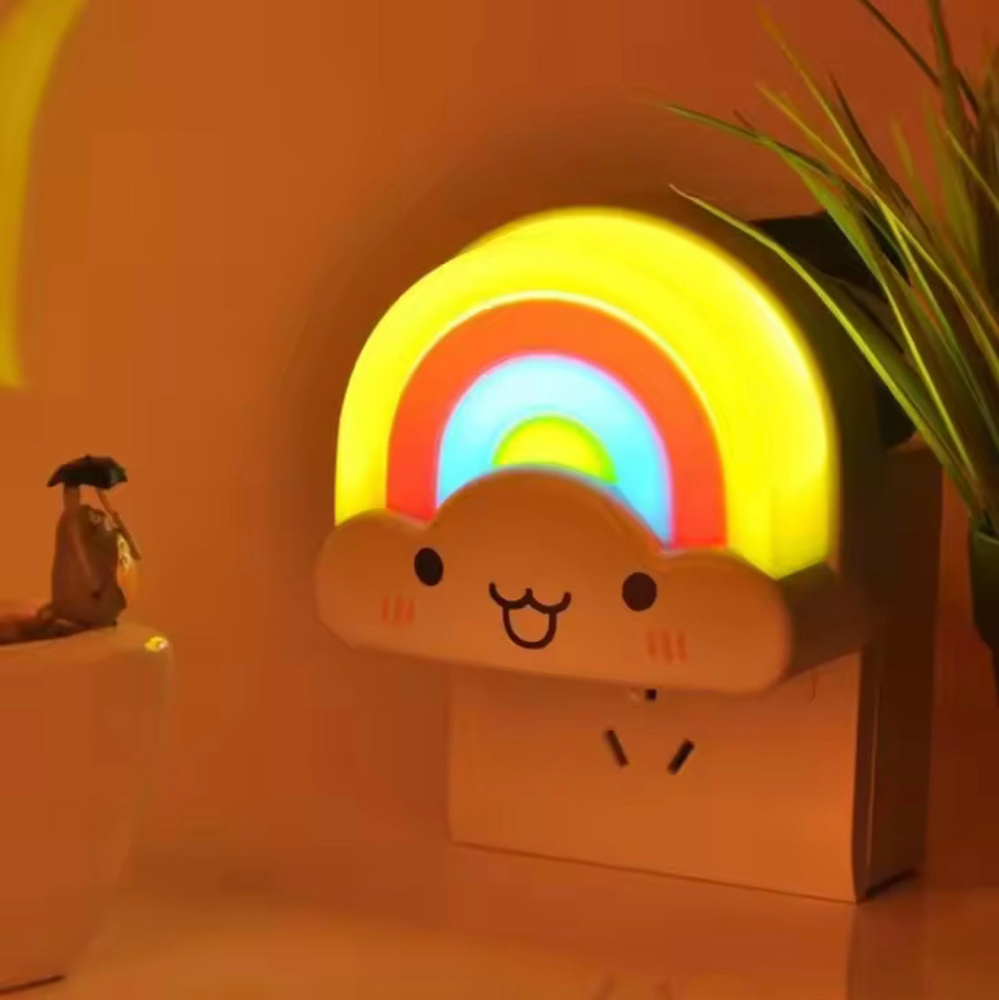 Rainbow Night Lamp, Kids Nightlight Lamp, Rainbow Cloud Kids Lamp