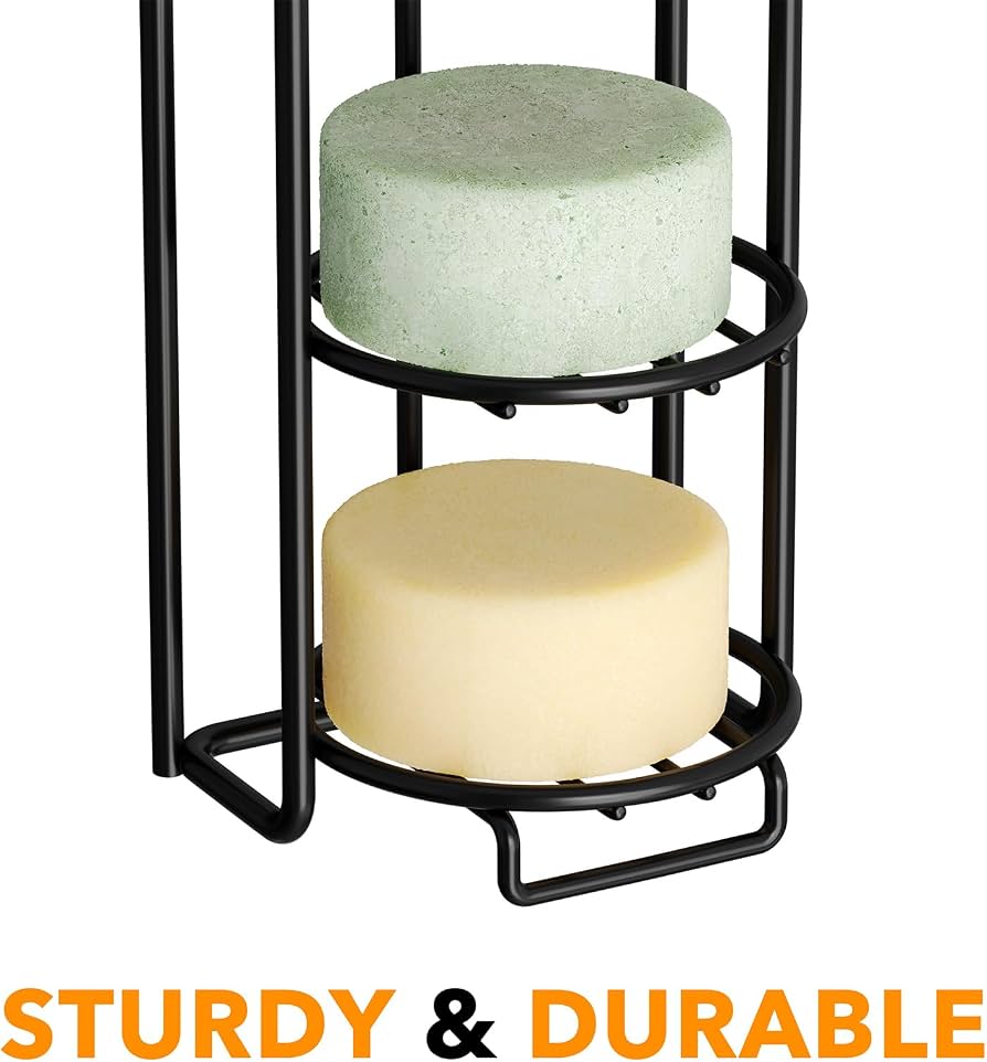 4 Tier Stainless Steel Soap Bar Holder, Self Draining Soap Bar Holder, Wall Mounted Multifunctional Rack, Magic Sticker Shower Rack Shelf